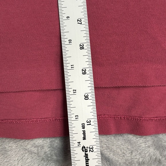 Polo Ralph Lauren Polo Shirt Rose‎ Red Mens XXL Cotton Casual Vintage Green Pony - Picture 6 of 9